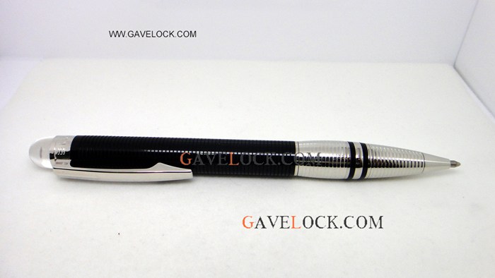 Montblanc Starwalker Ballpoint Pen Black Horizontal Stripes Mont blanc Ballpoint Pens
